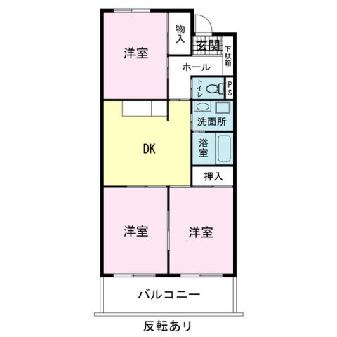 裾野市水窪のマンションの間取り