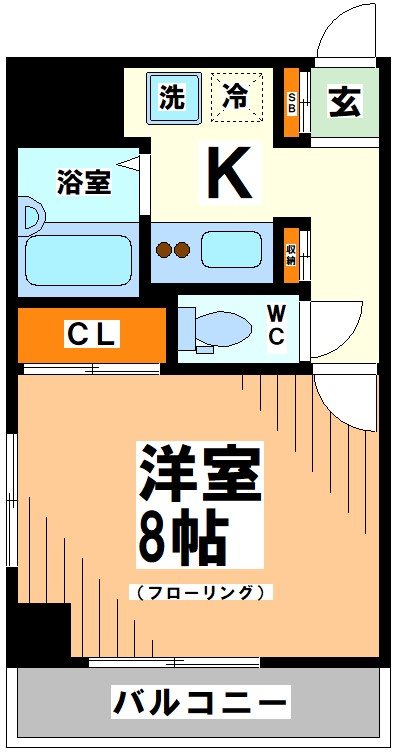 世田谷区粕谷のマンションの間取り