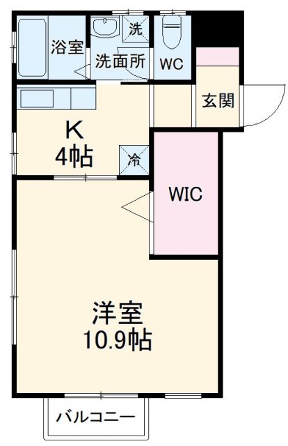 北本市西高尾のアパートの間取り