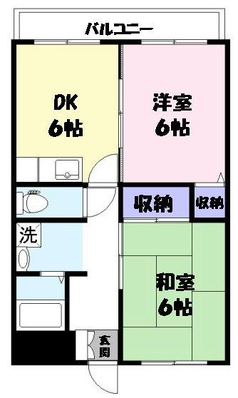 エコーマンション２の間取り