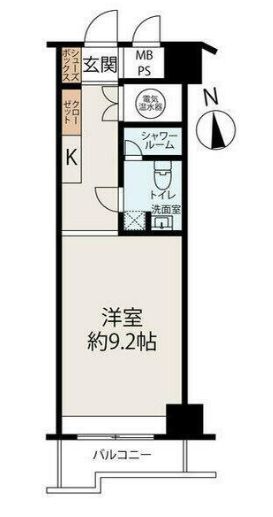 港区芝のマンションの間取り