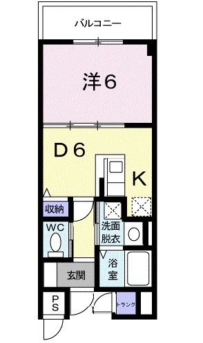 福島市入江町のマンションの間取り