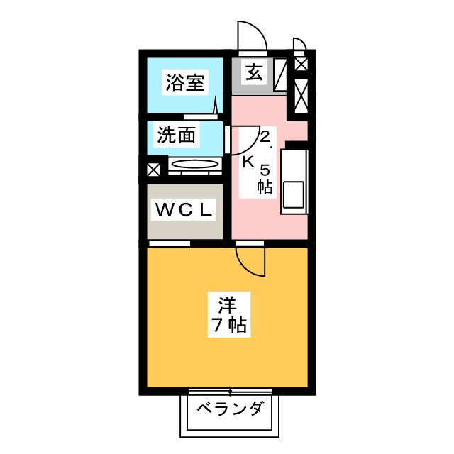 パルハイム２００３　Ｃの間取り