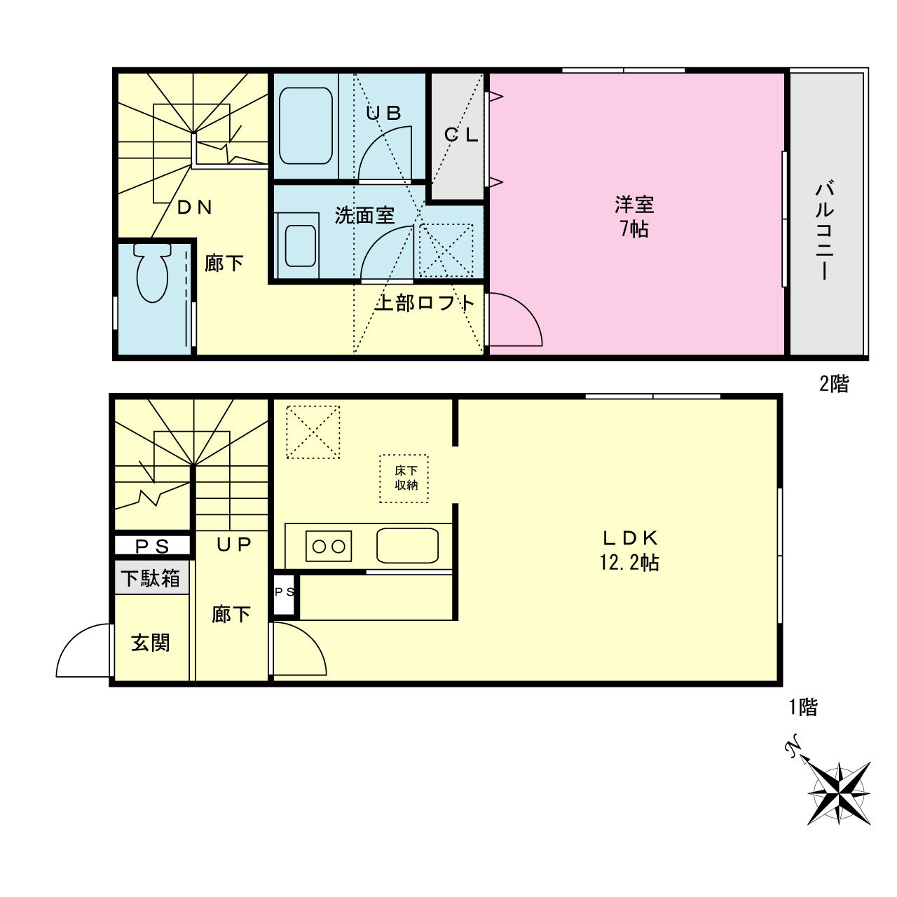 ウエスト久木の間取り