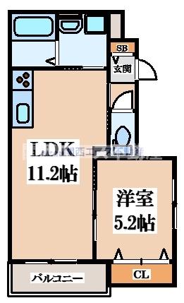 クリエオーレ忍ヶ丘の間取り