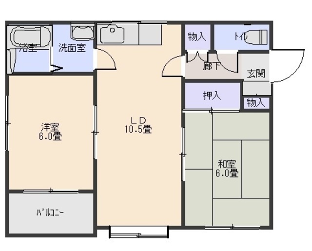 ヴィレッジ金古の間取り