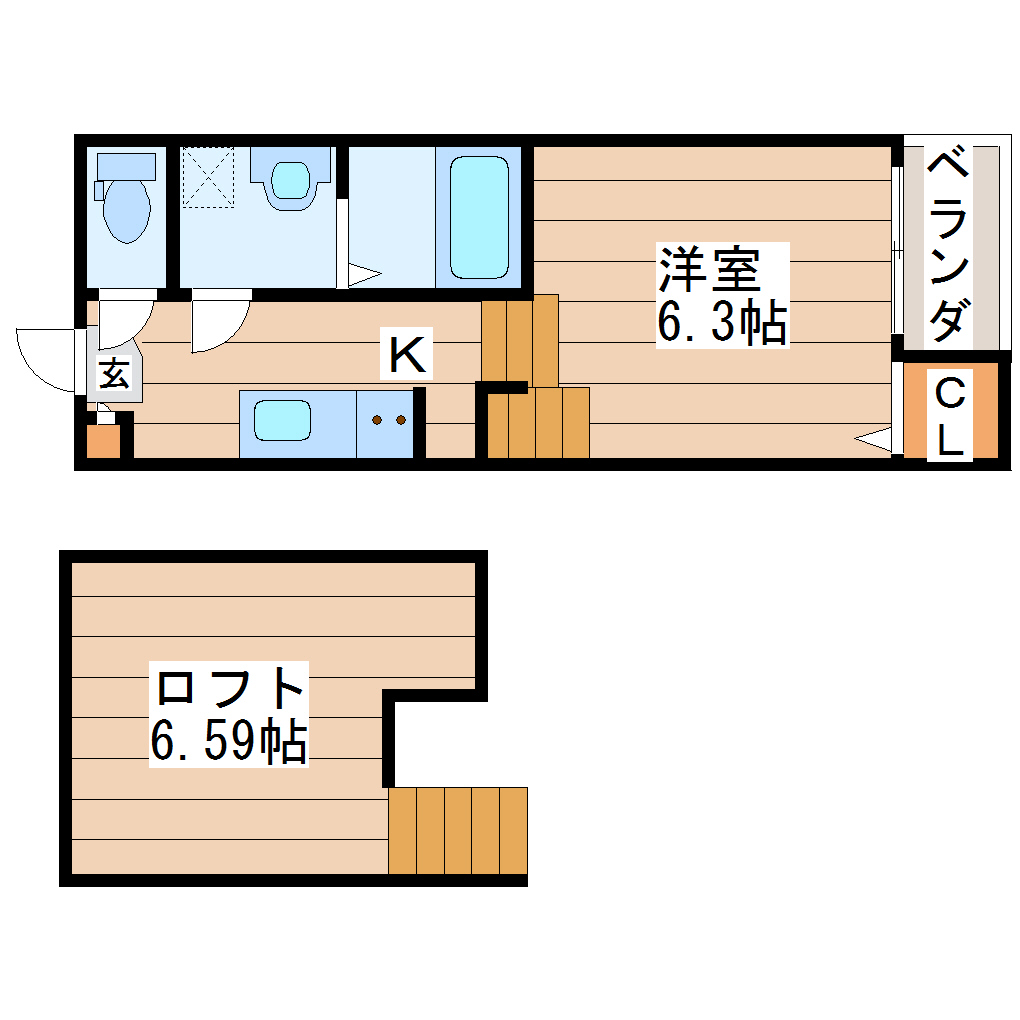 【ハーモニーテラス東仙台Vの間取り】