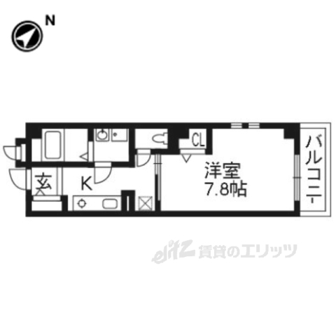 ＣＡＳＡ桂徳の間取り