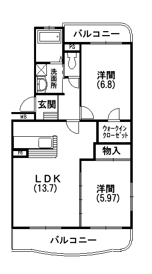 ファミーユ和合の間取り