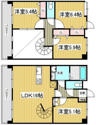 【Ｊ-スクエアの間取り】