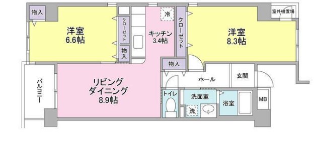 はせるろーわの間取り