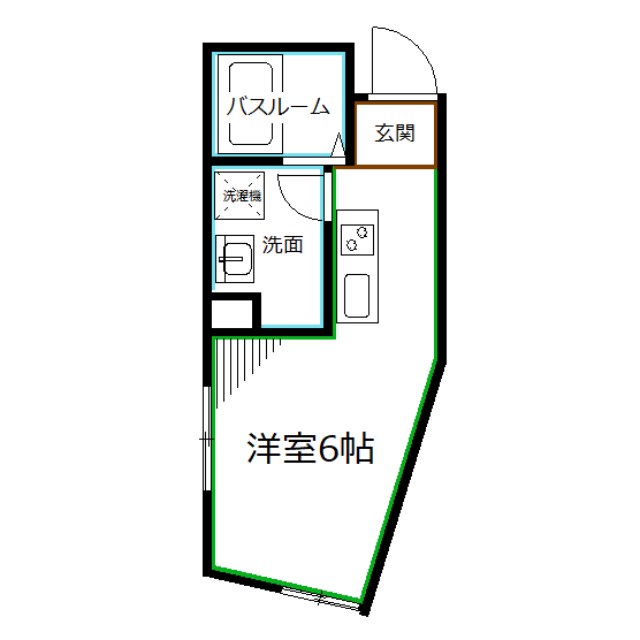 国立市西のマンションの間取り