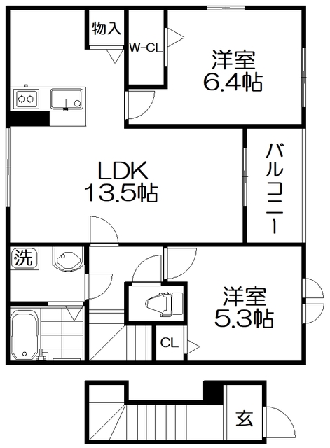 エアリーノースの間取り