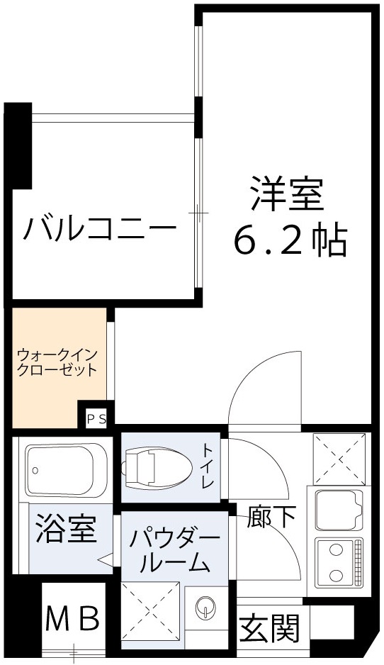 【エスリードレジデンス大阪福島シティクロスの間取り】