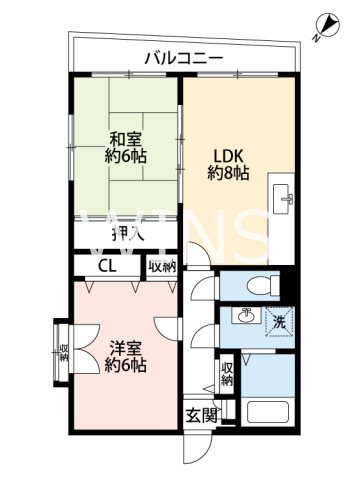 福岡市東区松香台のマンションの間取り