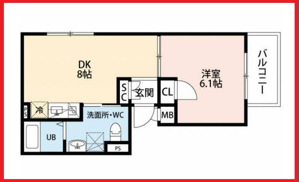 エフプレスト入谷の間取り