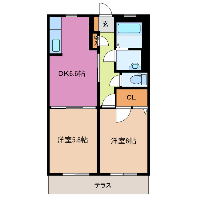 ＳＯＲＧＥＮＴＥ　Ｃ棟の間取り