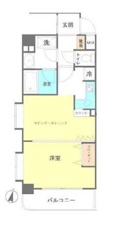 千代田区神田三崎町のマンションの間取り