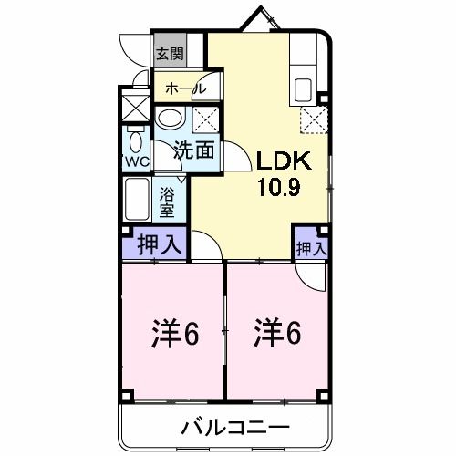 ＦＣＣ　ハイムの間取り