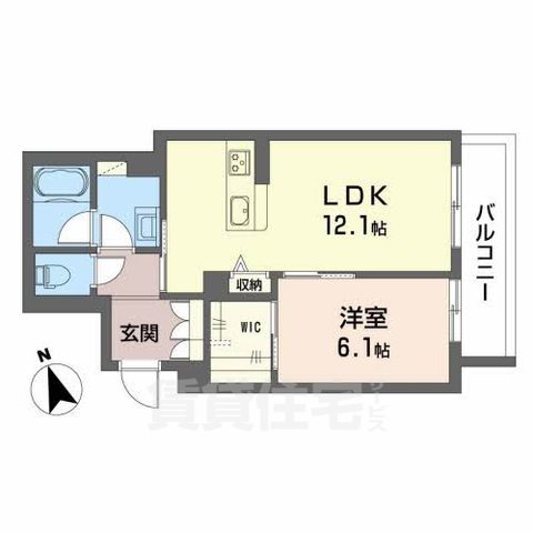 堺市堺区南清水町のマンションの間取り