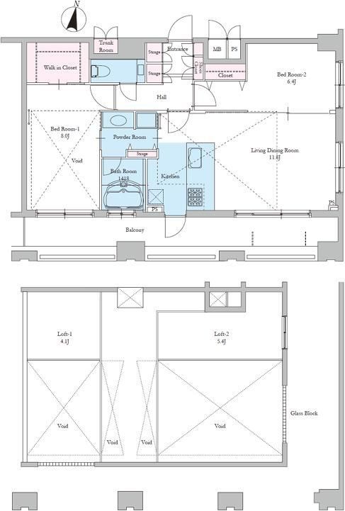 文京区音羽のマンションの間取り