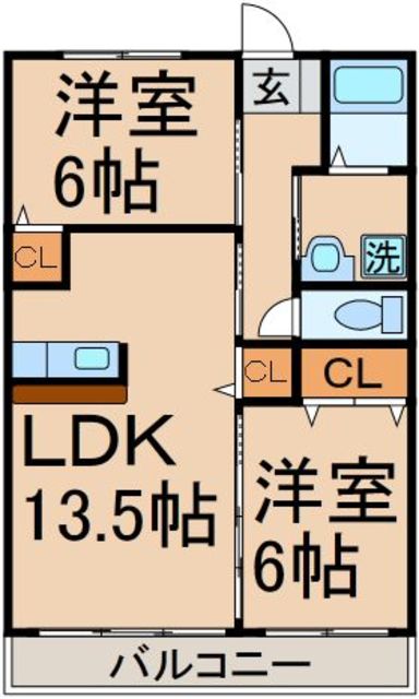 アレイ　やまなかの間取り