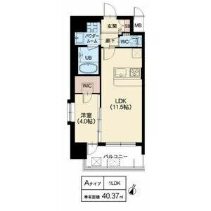 スプランディッド中之島DUEの間取り