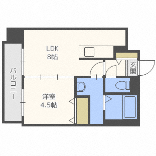 PRIME　URBAN北11条の間取り