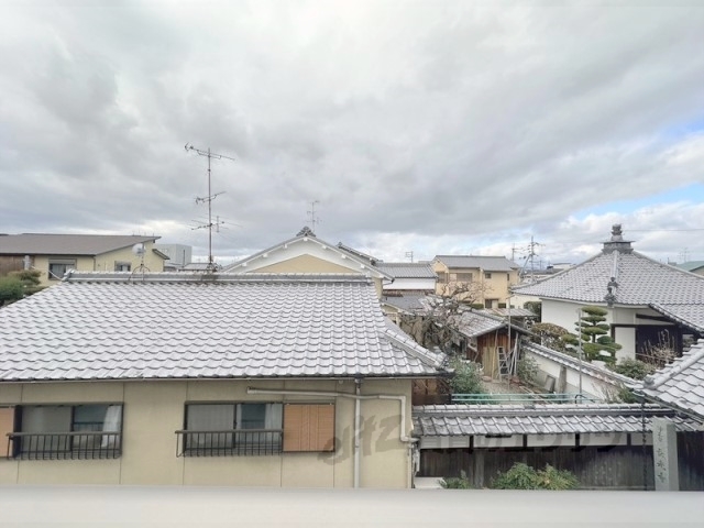 【城陽市寺田のアパートの眺望】