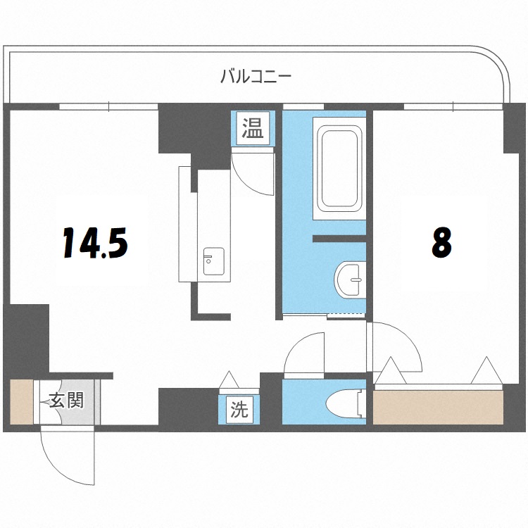 【ＡＭＳＴＯＷＥＲ南６条の間取り】