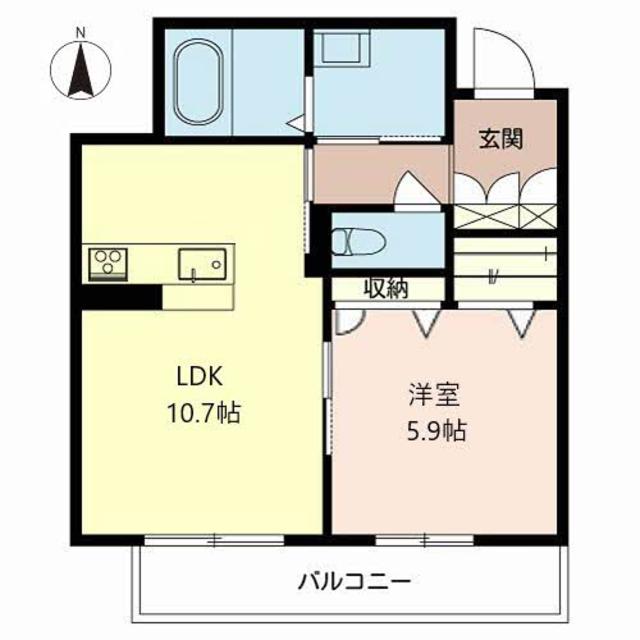 シャーメゾン宇治木幡の間取り