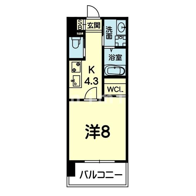 熊本市南区御幸笛田のマンションの間取り