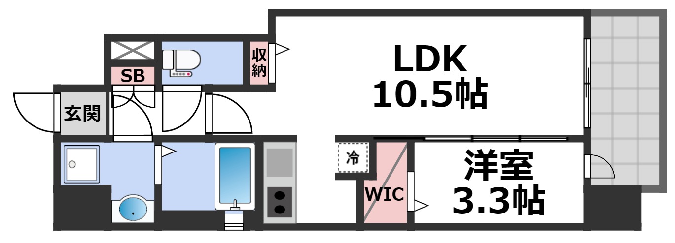 ミラージュパレス都島本通の間取り