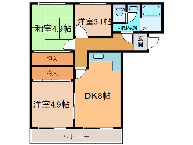 ルモンドの間取り