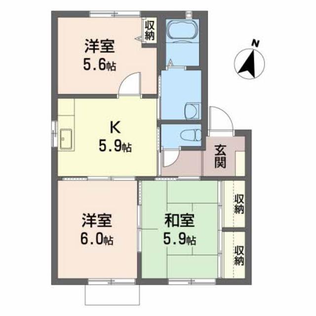 コートカサベルＢの間取り