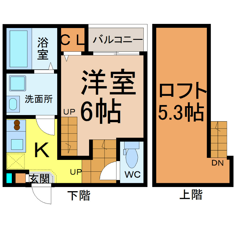ディアコート鶴里の間取り