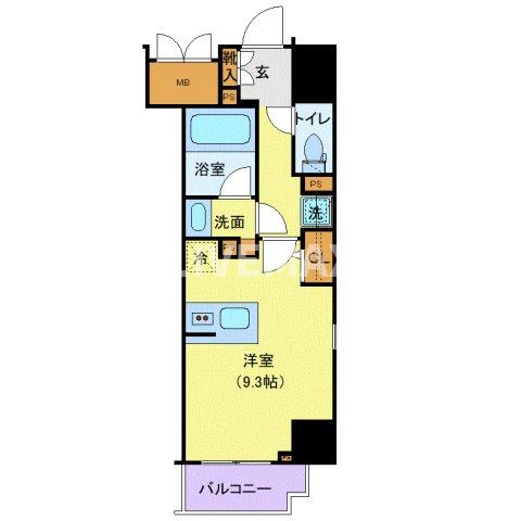 千葉市中央区中央のマンションの間取り