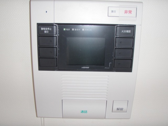 セキュリティ　※別部屋の写真です