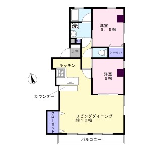 田園スカイマンションの間取り