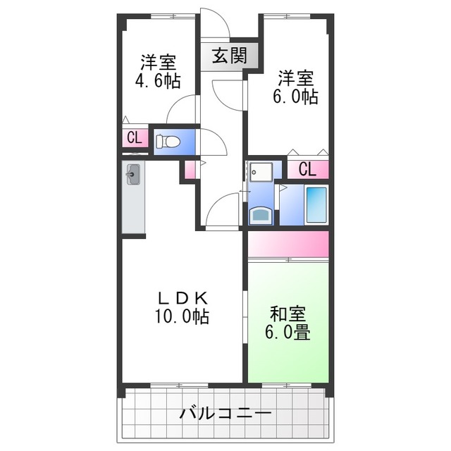 パストラル和泉の間取り