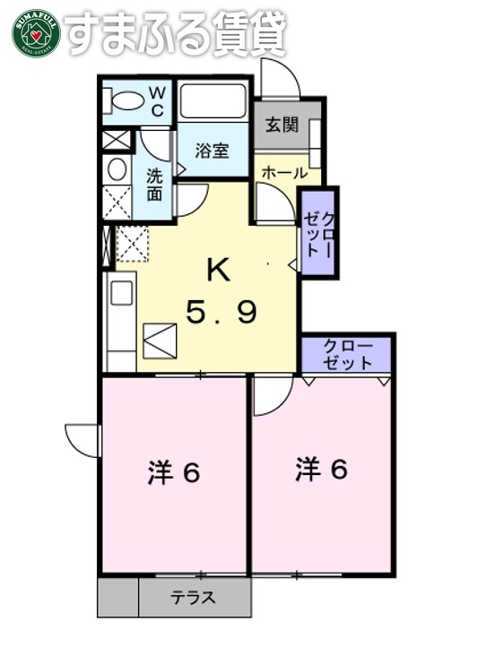 アビタシオンNIの間取り