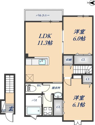 トレス　グルージャの間取り