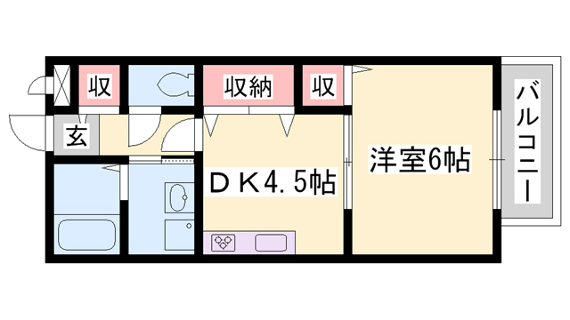 プランドール夢咲の間取り