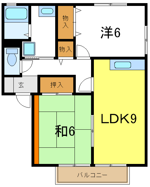 クレールハイムの間取り