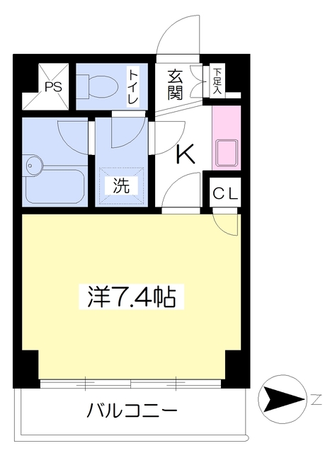 松山市南江戸のマンションの間取り