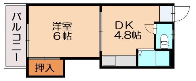 糟屋郡粕屋町花ヶ浦のアパートの間取り