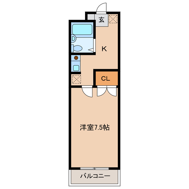 浜松市中央区入野町のマンションの間取り