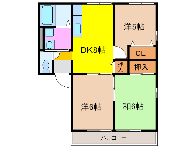 グランコートフェイマスＣの間取り