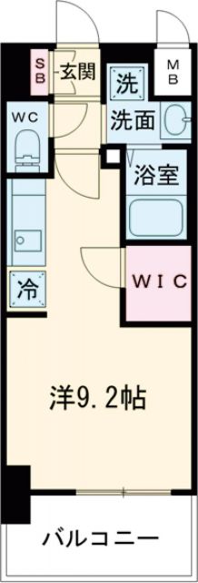 神戸市兵庫区水木通のマンションの間取り