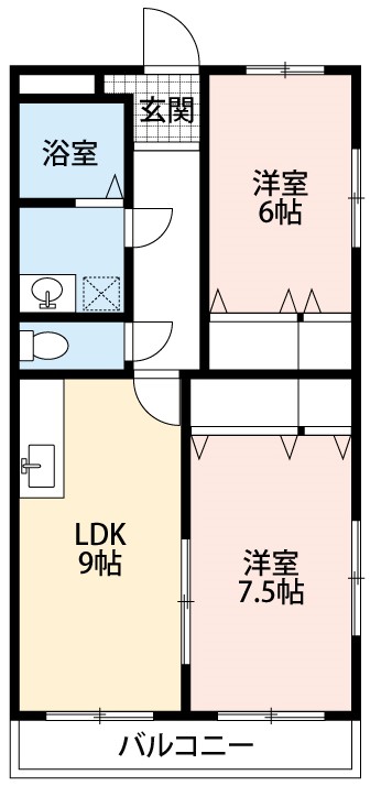 クレスト山綱の間取り